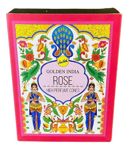 Incenso Cascata Indiano Atria Rosas Caixa Com 10 Cones