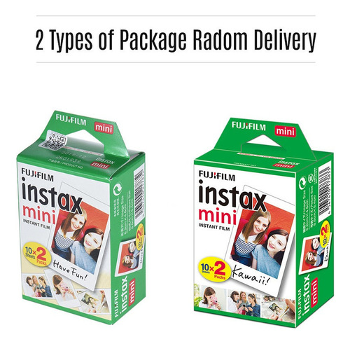 Fujifilm Instax Mini 20 Sheets Color Blanco Película Papel