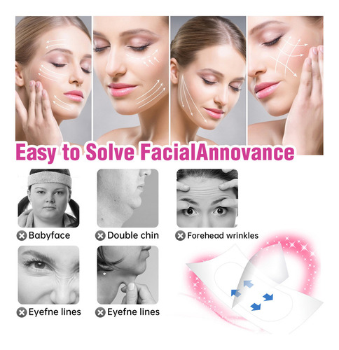 Cinta De Estiramiento Facial Invisible H, 120 Unidades, Invi