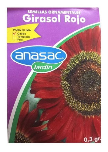 Semilla Girasol Rojo 0,3 Gramos