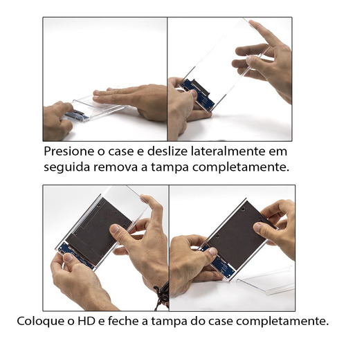 Case Hd Externo 2.5 Notebook Usb 3.0 Ps4 Xbox One Pc 6gbps