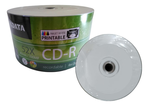 Disco Virgen Cd-r Ridata Imprimible De 52x Por 50 Unidades