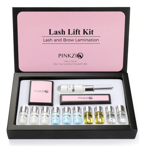 Pinkzio Kit De Levantamiento De Pestanas, Kit De Permanente 