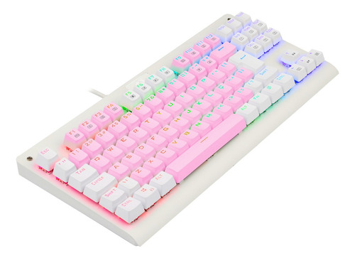 Redragon Dark Avenger Rgb Rosa E Branco Switch Azul