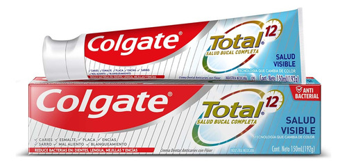 Pasta Dental Colgate Total 12 Salud Visible 150 Ml