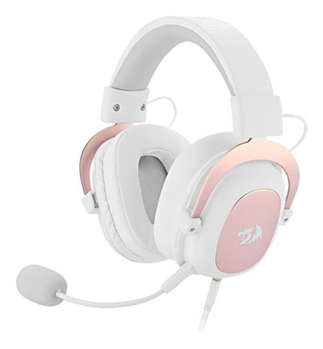 Fone de ouvido over-ear gamer Redragon H510 Zeus white