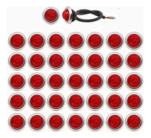 comprar 50pzs Redonda Camión Luz Led Lateral Indicadora 12v