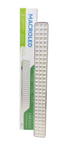 Luz Emergencia 90 Led Bah Litio 6hs 6500k Macroled