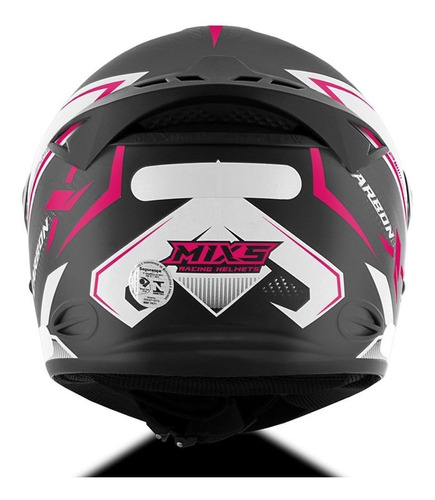 Capacete Moto Fechado Mixs Mx2 Protork Carbon Preto Tam 62