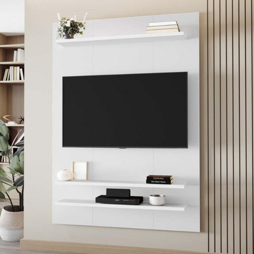 Painel Para Tv Até 50 1,30m Mister Nt 1195 Branco Notável