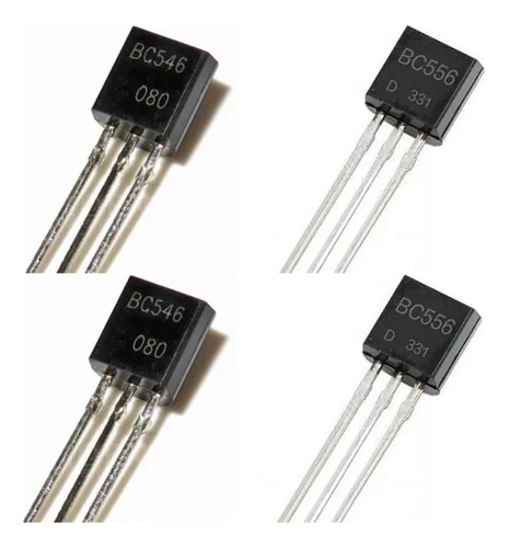 Transistor Bc546 + Bc556 To-92 Kit C/ 25 Pares