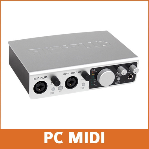 Imagen 3 de 10 de Placa De Sonido Profesional Midiplus Studio 2 192 Khz 24 Bit