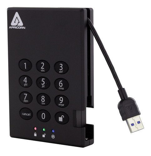 Disco Duro Externo Portatil Cifrado Candado Usb 3.0 2tb