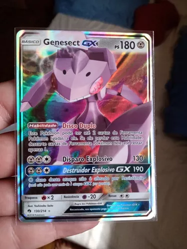 Carta Pokemon Genesect GX Português 130/214 Original Copag