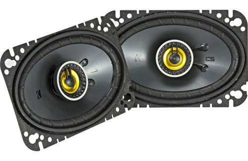 Bocinas Kicker De 4x6 Pulgadas 46csc464 Csc464 Csc46 Cs Series 2 Vias 150w Max 50w Rms Color Gris Oscuro 2 Bocinas