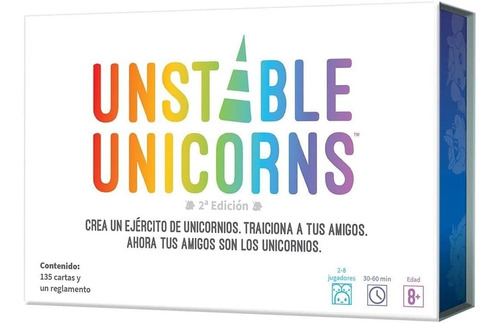 Juego De Mesa Unstable Unicorns 2da Edicion Nuevo Español 