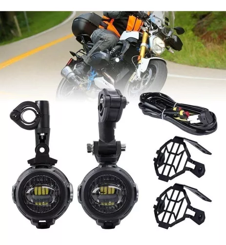 Juego Faros Auxiliares Moto Led Cree Bmw Versys Premium