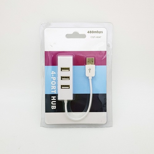 Imagen 4 de 4 de Hub Usb 4 Puertos Multiplicador Usb Zapatilla Negro/blanco