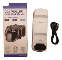 Comprar Base De Carga Doble Controles Joystick Para Ps4 Slim Pro