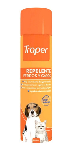 Traper Repelente Para Perros Y Gatos Spray 440cc