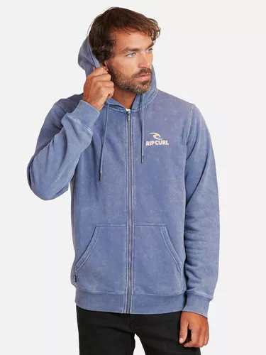 Polerón Hombre Hoodie Gris Claro Liso