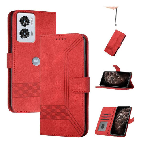 Compatible Con Cartera Motorola Edge 50 Fusion Con Pu