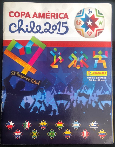 Album De Laminas Copa America Chile 2015 Lleno Panini