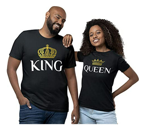 King & Queen Matching Couple Set His & Hers T-shirt Men Xx-