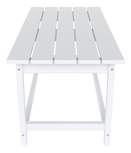 Mesa De Jardín De Madera De Polietileno Blanco Marfil