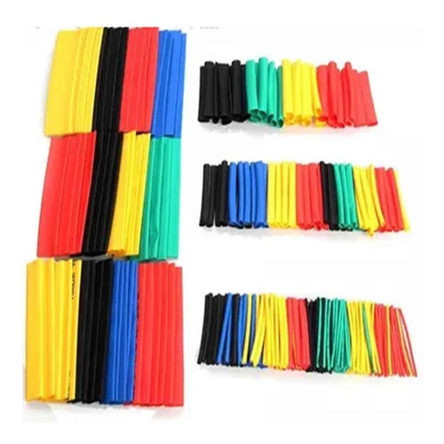 Imagen 2 de 4 de Kit Cable Tubo Termocontraible Varias Medidas 164 Piezas