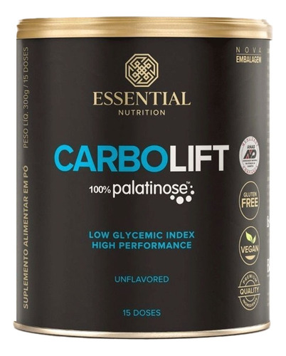 Carbolift Essential Nutrition Palatinose Sem Lactose Vegano