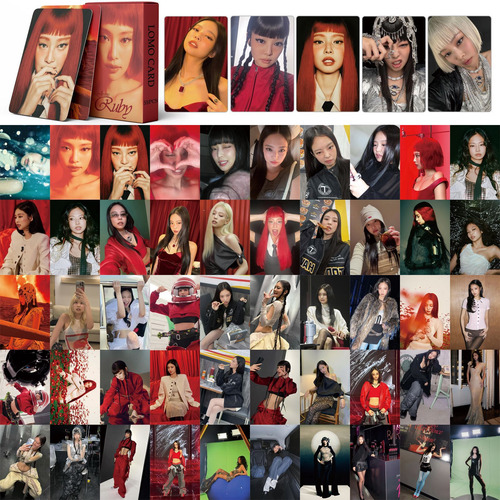 55-bp Tinta Rosa-tarjeta Ruby Like Jennie Jin Jinnie
