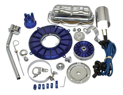 Kit Cromado Decorativo 19pçs Azul Vw Ar Fusca Empi #8654