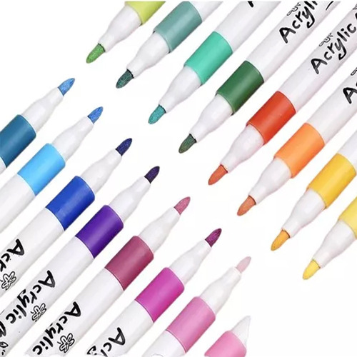 Lápices Acrílicos Marcadores 24 Colores Acrylic Paint Marker