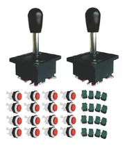 Comprar Kit 2 Palanca Joystick+16 Botones+16 Micros Arcade Maquinita