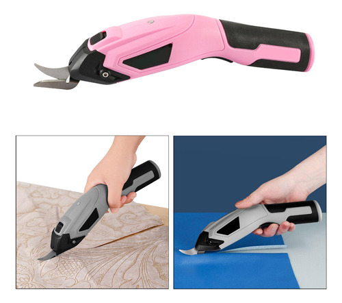 Tijeras De Tela Eléctricas Inalámbricas, Caja De Rosado