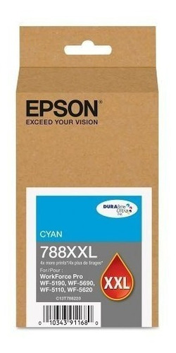 Tinta Epson 788xxl Azul Workforce 5190 / 5690 T788xxl220