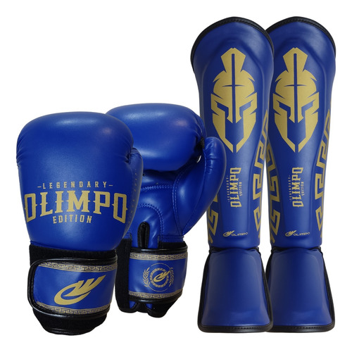 Kit De Muay Thai, Luva + Caneleira