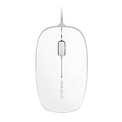 Ratón Con Cable Óptico De 800 Dpi Macally 3 Botón Usb Con Ca