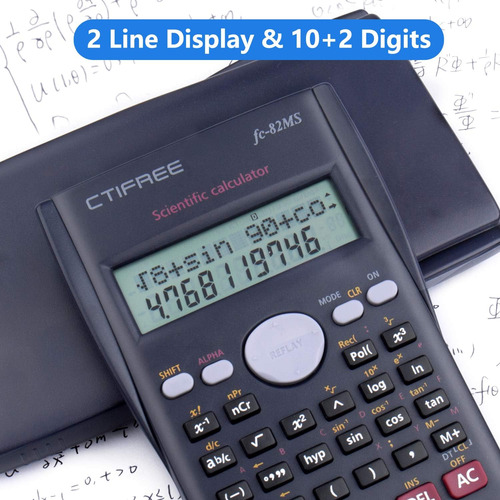 Splaks 2-line Engineering Scientific Calculator Led Displ...