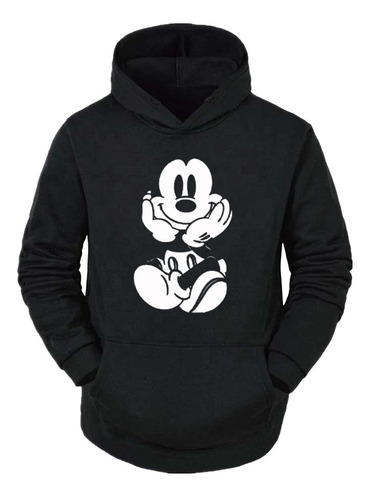 Mickey Mouse Buzo Canguro Unisex Logo / Todos Los Talles