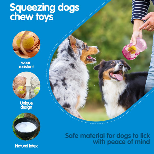Juguete Masticable Para Perros Marca X Modelo Bola En Botell Dispensador Azul (sin Bola)