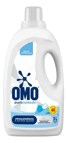 Lava-Roupas Líquido Omo Puro Cuidado Galão 3l