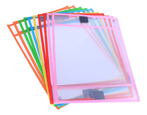 Bolsa De Oficina Borrable Con Bolsillo Para Borrado En Seco,