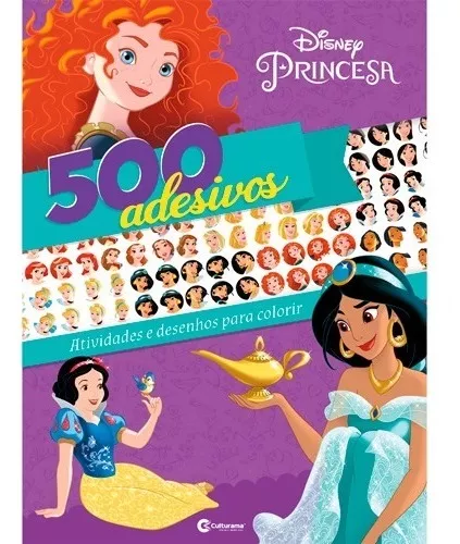 Princesas Disney - Os meus autocolantes para colorir (edição em