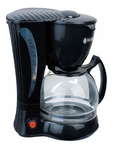 * Cafetera Electrica Suzika Caf035 Filtro 12 Pocillos Vidrio