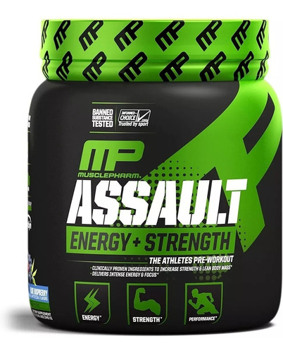 Pre Entreno Musclepharm Assault Energy+strength 30 Servicios