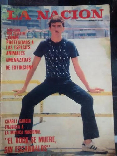 Revista La Nación 1985 Charly Garcia Francisco Macri