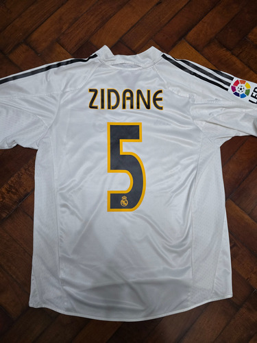 Camiseta Titular Real Madrid 2004/05, Zidane 5 Talle M (Usado)