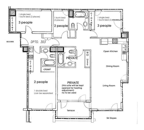 Departamento En Venta De 4 Dorm. En Lo Barnechea Centro Ski